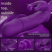 Liquid Silicone Vibrator Rabbit G-Spot Female Masturbator AV Wand Adult Sex Toys Magnetic Charging_voghion.com