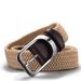 HOT  NewFemale Casual Knitted Pin Buckle Men Belt Woven Canvas Elastic Expandable Braided Stretch Belts For Women Jeans_voghion.com