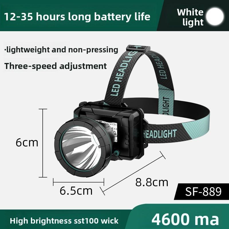 Tianhuo Strong Light Headlamp Ultra Bright Rechargeable Head-Mounted Outdoor Flashlight For Sea Night Fishing Special_voghion.com