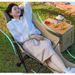 Lounge Chair, Dual-Use zum Sitzen und Liegen, leichtes Trage-Nickerchenbett, Outdoor-Camping-Klappstuhl mit drei_voghion.com