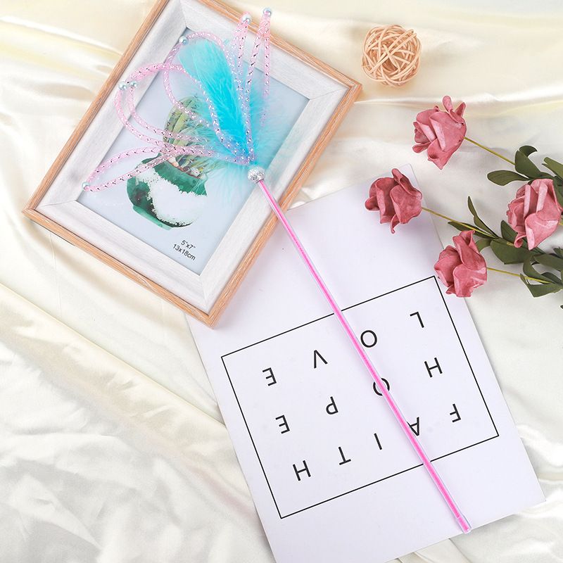 Teaser Zauberstab Langlebige Feder Spirale Lange Stange Glocke Kätzchen Langeweile Relief Selbst-Unterhaltung Spielzeug Katze Liefert_voghion.com