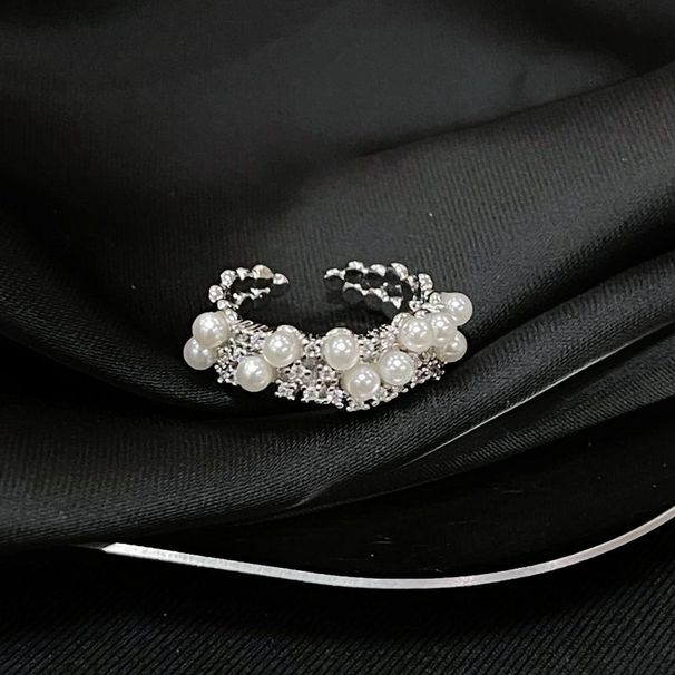 Anello da donna con perle impilate, di lusso, di alta qualità, con specchio luminoso e zircone, design alla moda_voghion.com