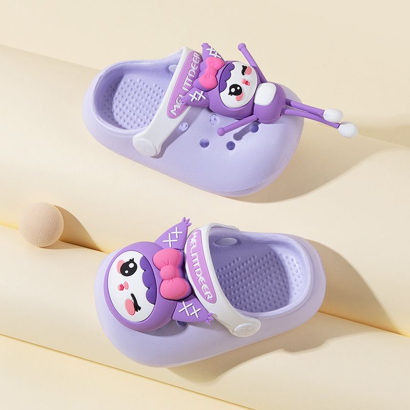 Lastejalatsid Sandaalid Pehme põhjaga Koomiksikujulised Poisid ja Tüdrukud Libisemiskindlad Kerged Sandaalid Aukuga Kingad_voghion.com