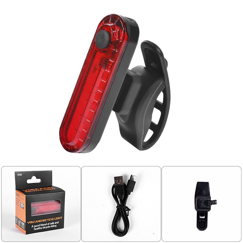 056 Mountain Bike Equipment USB Bicycle Charging Tail Night Riding Warning Light_voghion.com
