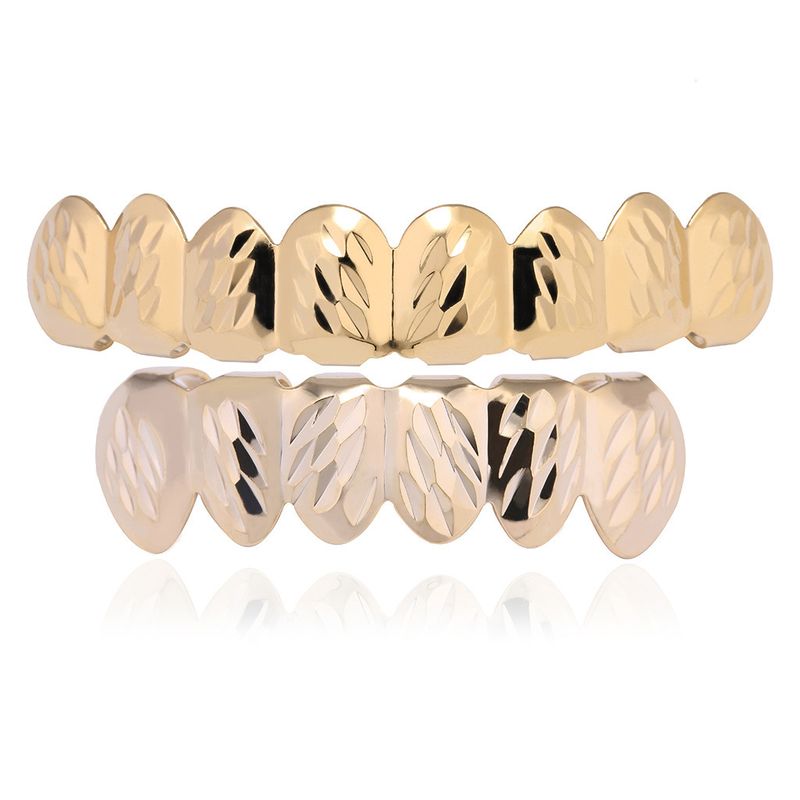 Unisex Hip Hop Hosenträger Batch Blume Zwei Farbe 8 Hosenträger HIP HOP Hip Hop Schmuck Gold Zähne_voghion.com