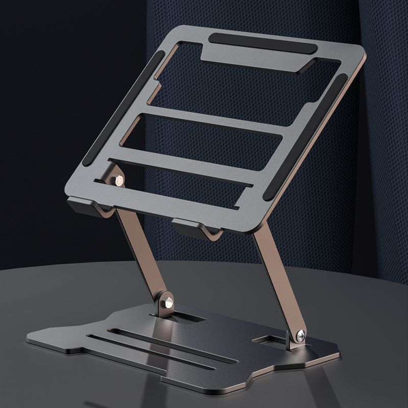 Metal Tablet Support Laptop Portable Adjustable Height Folding Suspension Cooling Stand_voghion.com