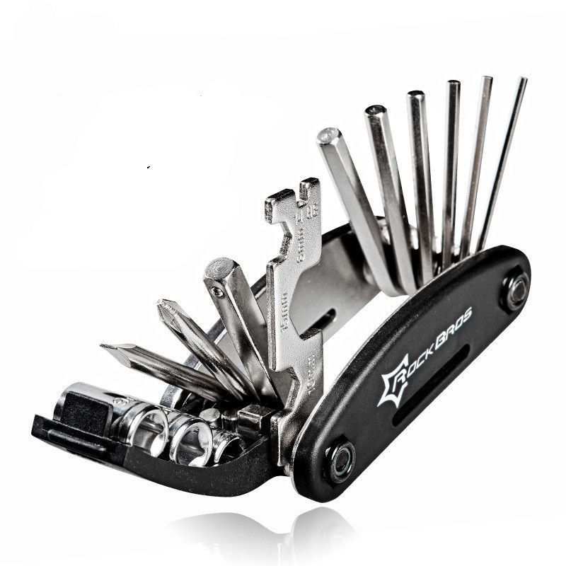 Set di riparazione per chiave per pneumatici pieghevole multifunzionale per mountain bike_voghion.com