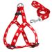 Cat And Dog Leash Chest Harness Nylon Paw Print Pet Supplies_voghion.com
