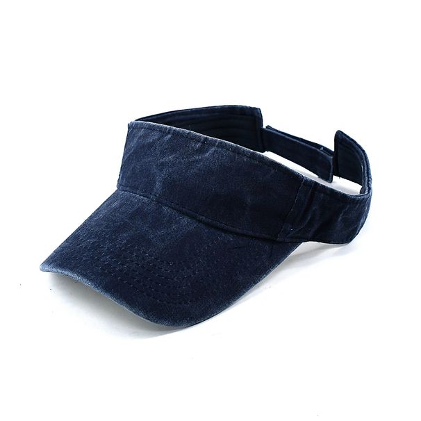 Unbeatable Quality Washed Denim Empty Top Worn Out Outdoor Sports Hat, Summer Running Sun Hat_voghion.com