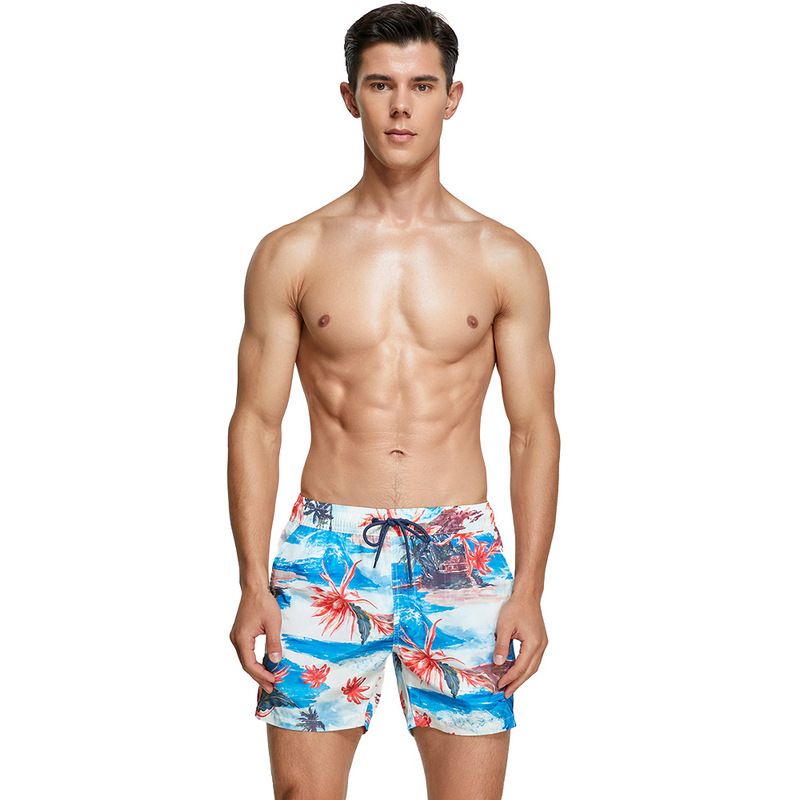 Vêtements d'été pour hommes, nouveaux shorts de sport amples et décontractés pour jeunes, séchage rapide, respirants, imprimés, pour la plage et la natation_voghion.com