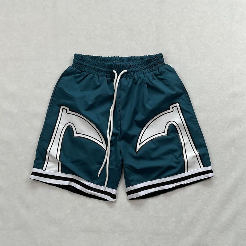 Men's Clothing Summer Sickle Print Stitching Contrast Color Shorts Couple Same Style Casual Beach Quick Drying Pants Shorts_voghion.com
