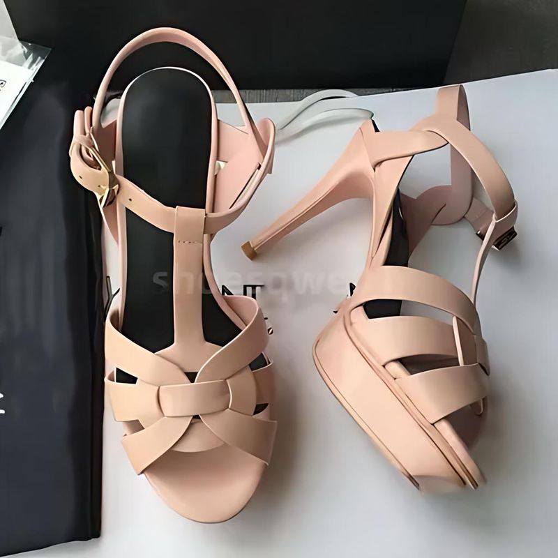 Heels Women Thin Heel 2025 Summer New Waterproof Platform Thick Sole Roman Shoes Patent Leather Peep Toe Sandals Extreme_voghion.com