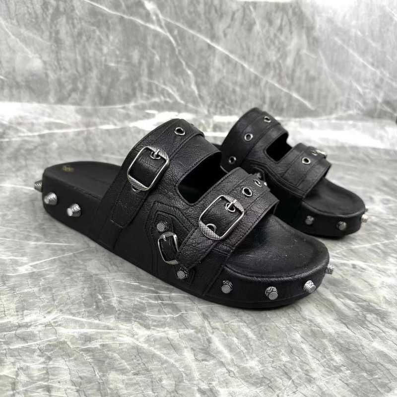 Sandali alla moda con borchie per uomo e donna, estivi versatili, piatti, con altezza maggiorata, resistenti all'usura, per attività all'aperto casual_voghion.com