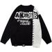 Men's Clothing New autumn long sleeved sweater street hip hop loose color matching tassel jacquard brand knitted sweater_voghion.com