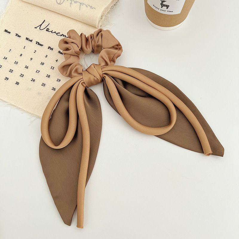 Unisex Satin Stoff Schleif Grouss Hoerband Streamer Temperament Hoer Seel Kapp Seel Hoer Accessoiren Grousshandel Kaffi Faarf Kappbedeckung_voghion.com