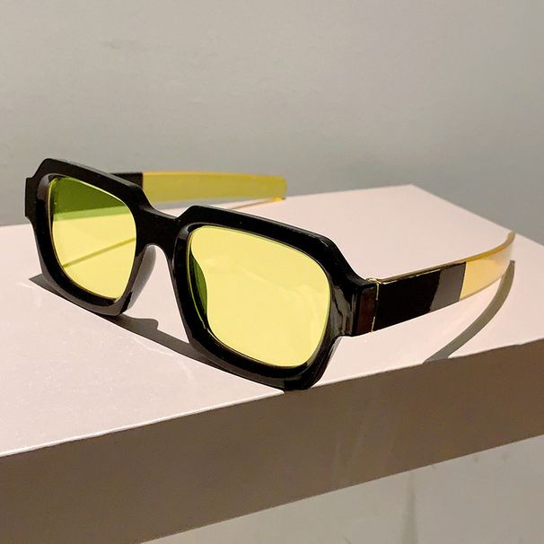 Nouvelles lunettes de soleil personnalisées de célébrités d'Internet de couleur bonbon épissées de même style à la mode résistantes aux UV_voghion.com