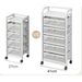 Snack Small Cart Kitchen Multi-Functional Rack Floor-Standing Multi-Layer Vegetable Basket Drawer Gap Storage Cabinet 1_voghion.com