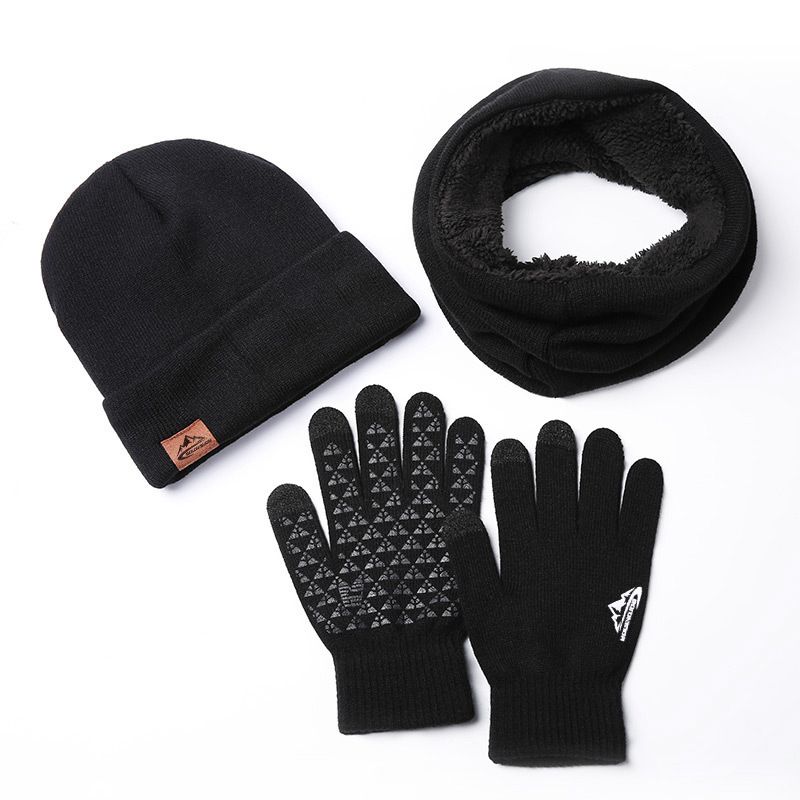 Set de 3 piese pentru căciulă, eșarfă și mănuși de iarnă, cutie cadou dintr-o singură piesă, tricotate cu catifea și lână pentru protecție împotriva frigului, cadou de festival_voghion.com