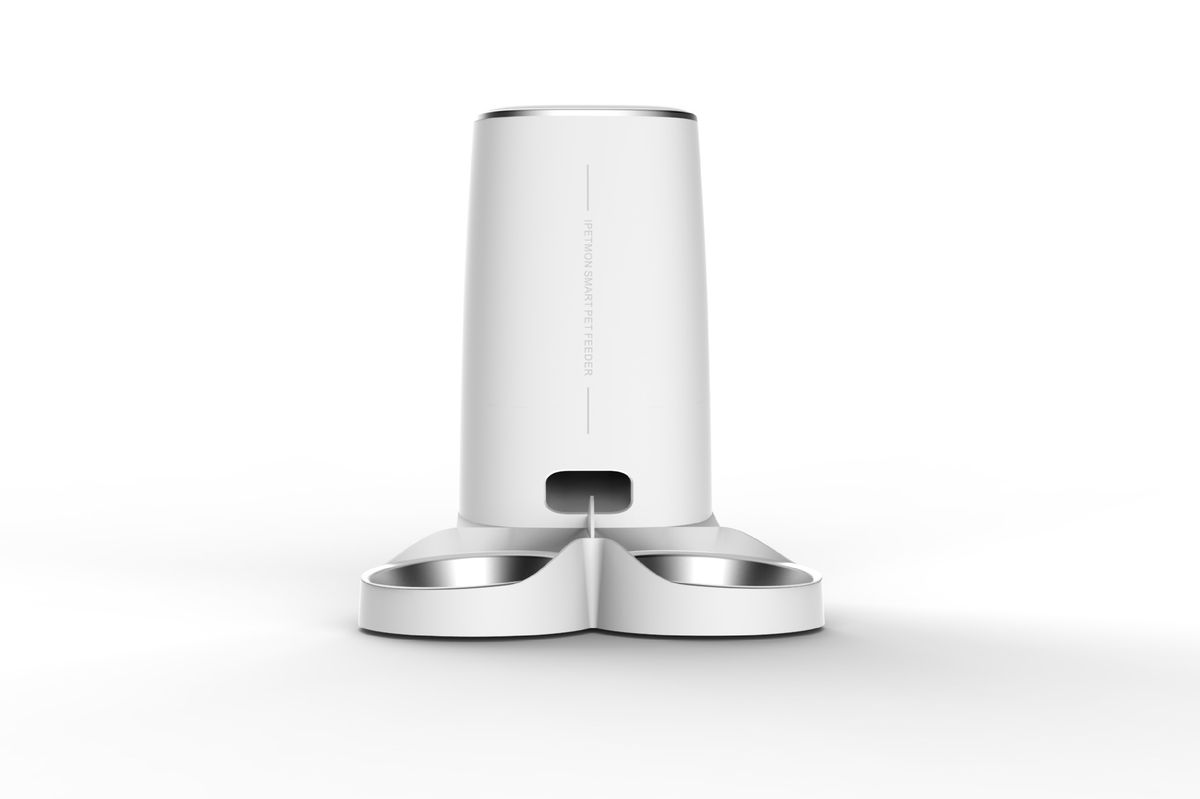 Pet Automatic Feeder Smart Pet Feeder Double Bowl Cat And Dog Feeding Automatic Feeding WiFi Button_voghion.com