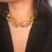 Collana girocollo boho CLOACE con maglie cubane in oro, gioielli di moda per donne e ragazze_voghion.com