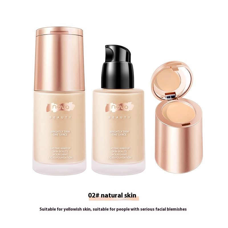 Color NOVO cream care concealer liquid dry skin moisturizing light, durable waterproof, sweat proof and makeup keeping_voghion.com