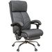 Vinsetto Heated Massage Office Chair 4 Point Vibration Gray PU Leather Reclining Adjustable Height_voghion.com