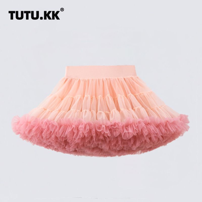 Baby girl foreign air soft yarn one year princess pomp skirt_voghion.com