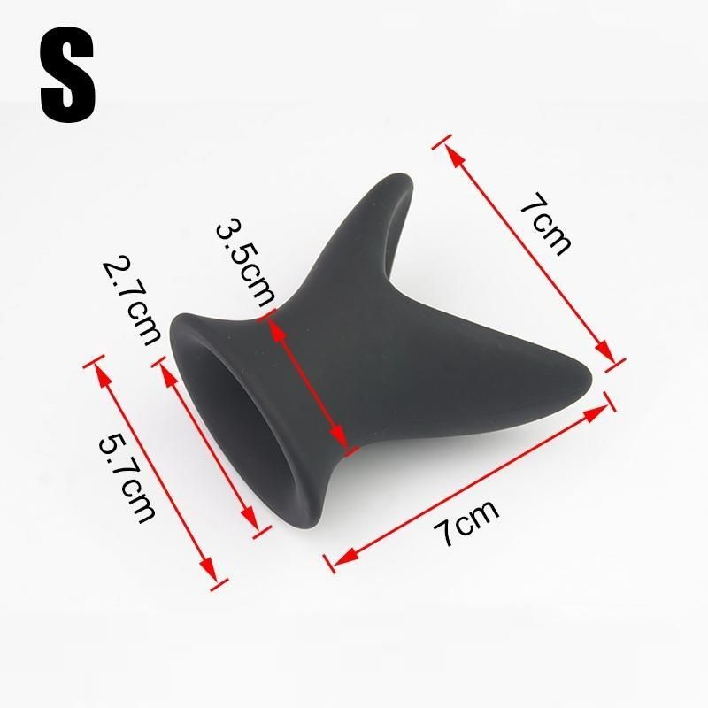 Holle siliconen grote anale plug, anale seksspeeltjes trainer dilatator_voghion.com