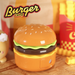 Nuova luce notturna creativa per hamburger, LED ricaricabile, per dormire sul comodino, per bambini, studio, temperamatite, lampada da scrivania pieghevole_voghion.com