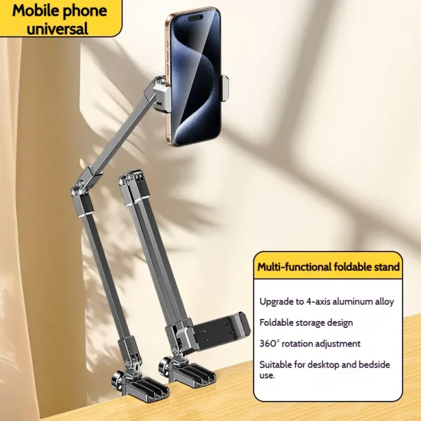 360 Rotating Lazy Bed Mount Stand Metal Arm For IPad Bracket, Compatible With 4.7~12.9 Inch Phones And Tablets_voghion.com