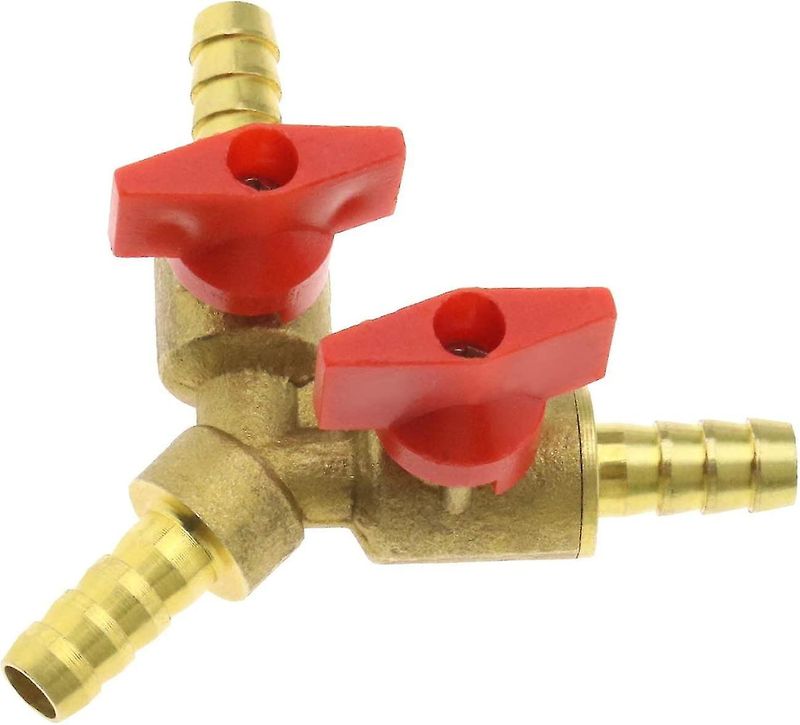 Adaptor de racord pentru țeavă cu 3 căi, tip Y, alamă de 8 mm, compatibil pentru aer, apă, gaz_voghion.com