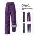 001 Outdoor Hiking Women, Three-in-One Fleece Liner, Detachable Windproof Waterproof Trekking Pants, Warm Pants For Men_voghion.com