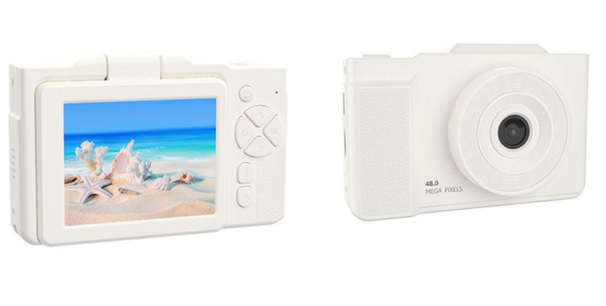 Flip Cover Selfie CCD HD Dual Camera Student Entry-Level Cute High-Value Girl Travel Portable_voghion.com