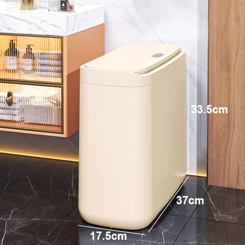 Narrow Gap Trash Can Home Use, Large Capacity For Bathroom, Living Room, Kitchen, Toilet, With Lid And Press-Type_voghion.com