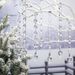 Cross-Border Transparent Crystal Bead String Hat Snowflake Ice Christmas Tree Decoration Wedding Lighting_voghion.com