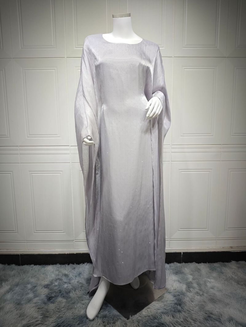 Women's Clothing Middle East Dubai Elegant Pullover Robe Long Skirt Waist Soft Fashion Abaya_voghion.com