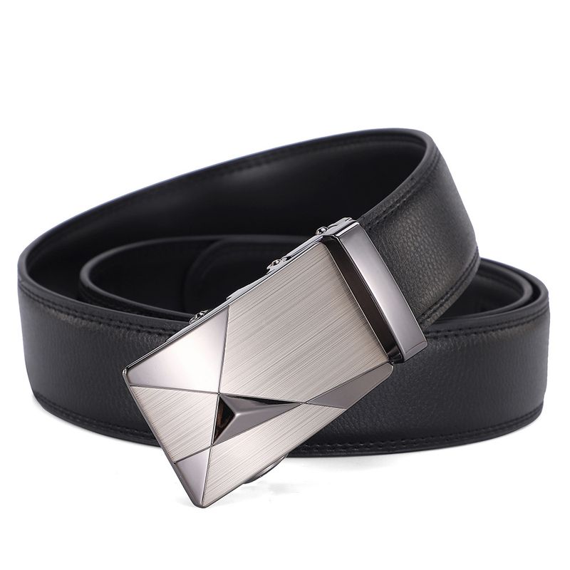 ​​Men's Genuine Leather Belt – Automatic Buckle, Casual & Formal, Trendy & All-Match Fashion Belt​​_voghion.com