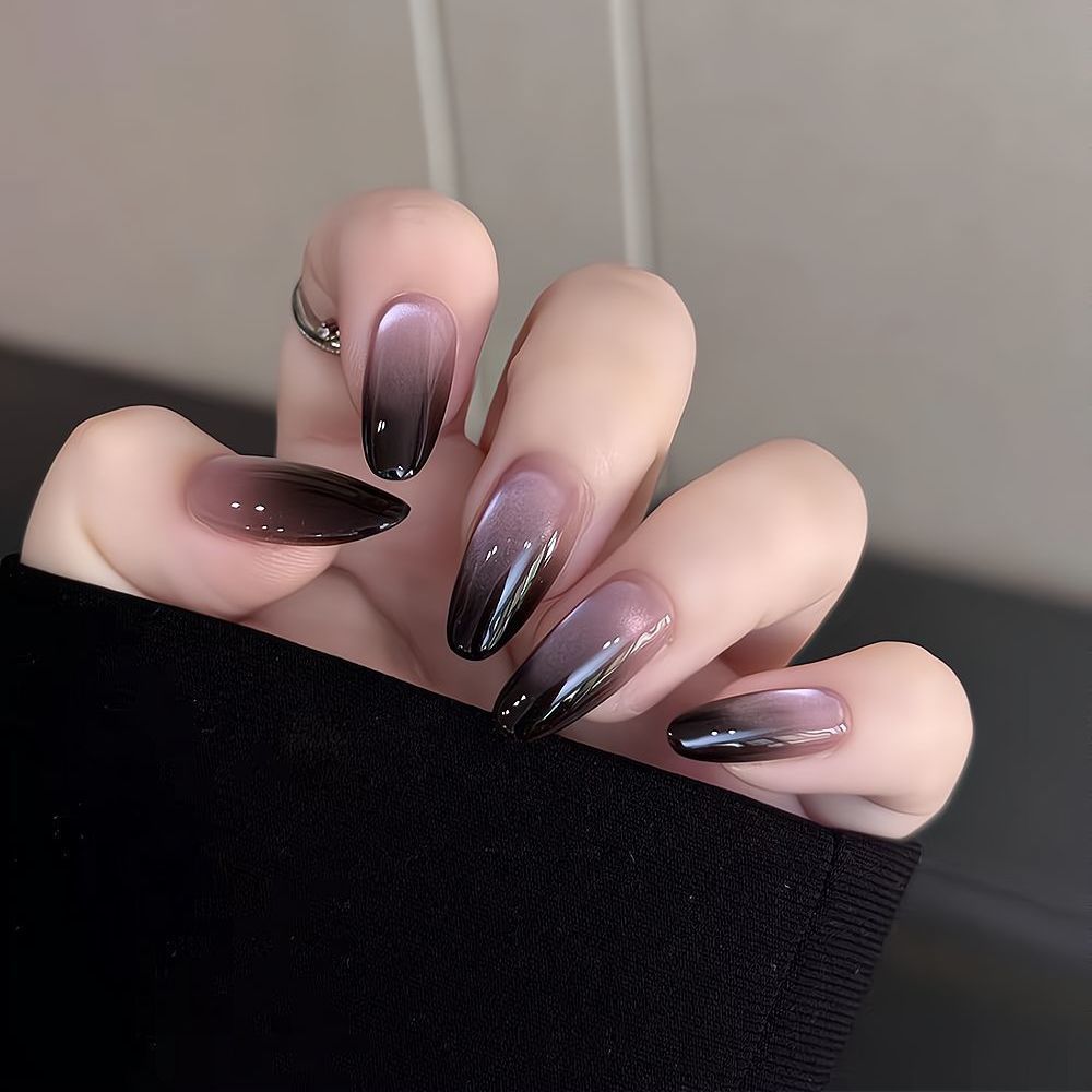 European And American Cat Eye Handmade Wearable High-End Black Versatile Gradient Autumn Winter Brightening Hot Girl_voghion.com