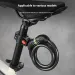 Candado para bicicleta con código de 4 dígitos, 120 cm, antirrobo, cable de acero, accesorios para bicicleta, 4 colores_voghion.com