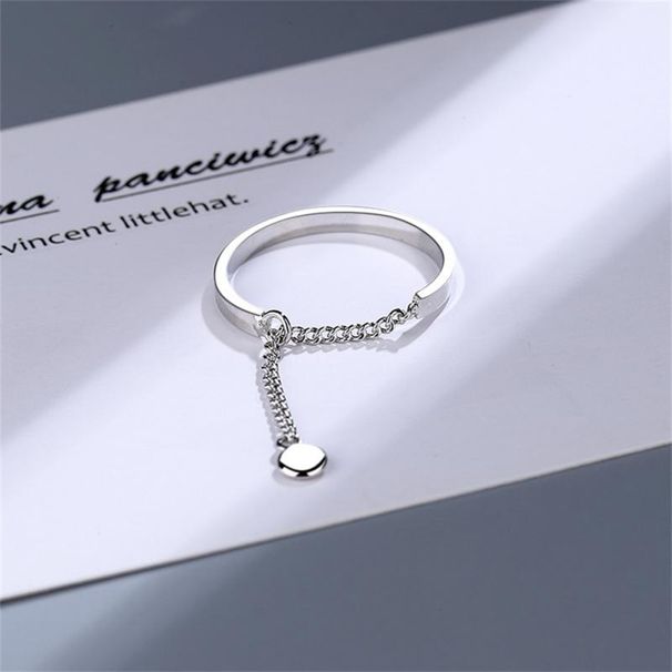 2025 Nuovi arrivi Materiale in rame resistente regolabile, anello da donna, accessorio popolare, catena ad anello universale alla moda_voghion.com