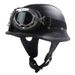 Retro new helmet Leather wrapped helmet Punk style helmet safety helmet_voghion.com