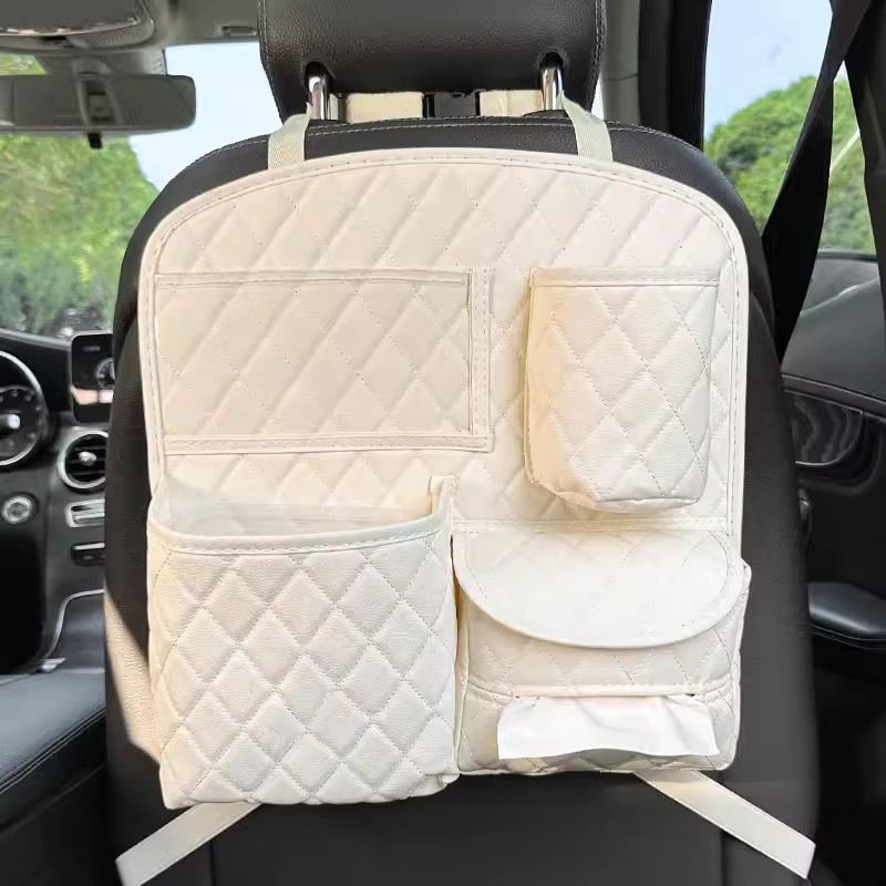 Unisex torba za shranjevanje na naslonjalu avtomobilskega sedeža, prikupna torba za shranjevanje v avtu, viseča torba za shranjevanje na naslonjalu sedeža, koš za smeti_voghion.com