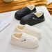 Women's Cotton For Autumn Winter, Indoor Home Non-Slip Thick Sole, Soft And Warm, Couple's Men's Slippers_voghion.com