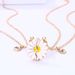 Moda Lovecryst 2 pezzi/set piccola margherita magnetica semplice wer gocciola olio migliore amico collana BFF amicizia gioielli regali per bambini_voghion.com