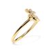 10K Yellow Gold 1/10 Cttw Diamond Palm Tree Statement Ring (H-I Color, I1-I2 Clarity)_voghion.com