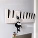 Piano Creative Decorative Wall-mounted Coat Rack Bedroom Entrance Home Wall Decoration Row Drilled Adhesive Hooks_voghion.com