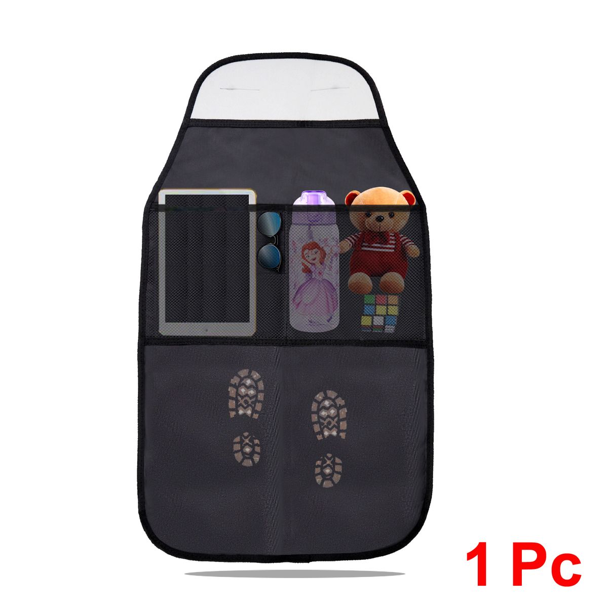 Caer Car Seat Back Protector Cover For Children Kids Backseat Kick Pad Mats With Organizer Universal Auto Interior_voghion.com