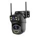 Caméra de sécurité PTZ à double objectif - Surveillance extérieure sans fil 4K (suivi automatique à 360°, détection humaine par IA, vision nocturne, IP66, résistant aux intempéries, audio bidirectionnel)_voghion.com