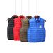 Men's Down Vest Jacket - Lightweight Warm Stand Collar Puffer Vest For Men & Women, Solid Color Autumn Winter Outerwear_voghion.com