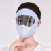 Nuevo estilo de gafas de sol con protección solar para ciclismo, protección facial completa, a prueba de viento, a prueba de polvo, máscara de parasol de seda helada_voghion.com